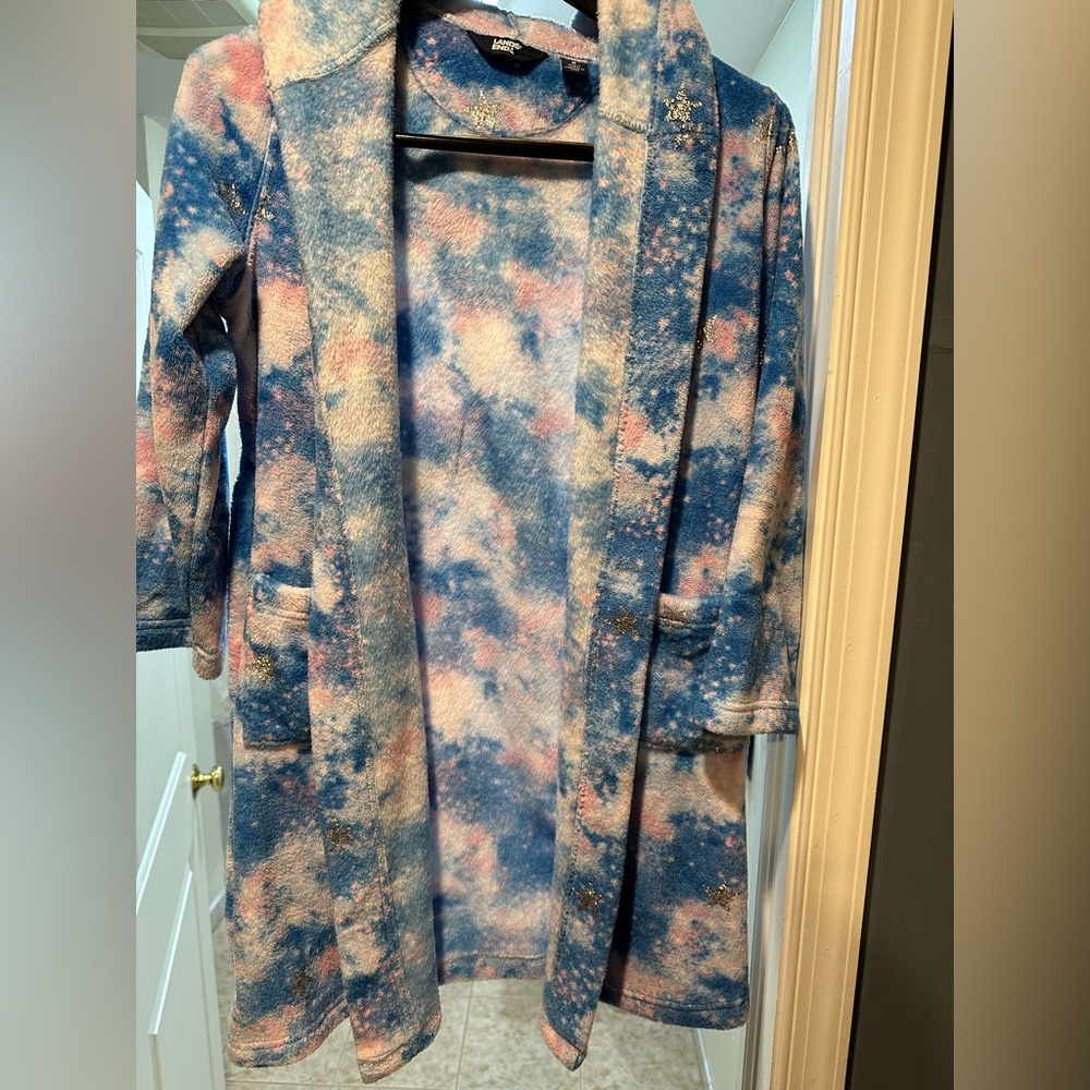 Lands end girls size 8 bathrobe